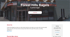 Desktop Screenshot of foresthillsbagels.net