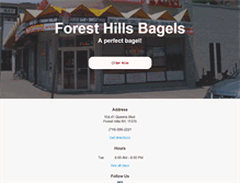 Tablet Screenshot of foresthillsbagels.net